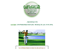 Tablet Screenshot of golftickets.net